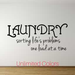 Laundry Wall Decal Funny Indoor Decor Home Decals Removable Vinyl Bedroom Living Room