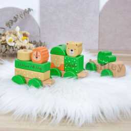 Personalised Name With Wooden Train, Custom Toy Train For Kids, First Birthday Gift, Baby Keepsake - thumbnail 3
