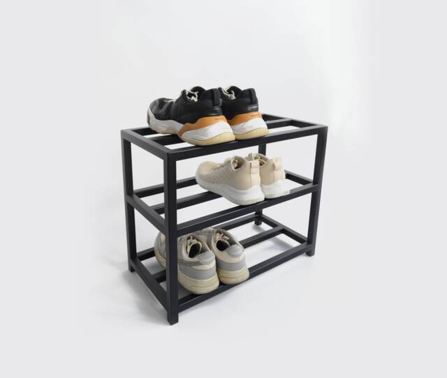 Hallway 3 Tier Metal Shoe Rack Industrial Entryway Custom Organizer Unique Closet Shelf Farmhouse Furniture Schuhregal Gifts - image 1