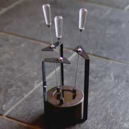 Amaoto Solar Chime, Walnut & Stainless Steel - thumbnail 2
