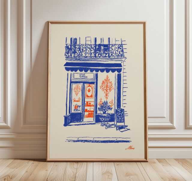 Vienna Caf?? Poster, European Streetfront Art Print - image 1