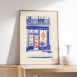 Vienna Caf?? Poster, European Streetfront Art Print - thumbnail 2