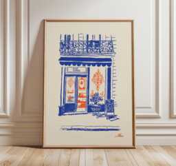 Vienna Caf?? Poster, European Streetfront Art Print - thumbnail 1