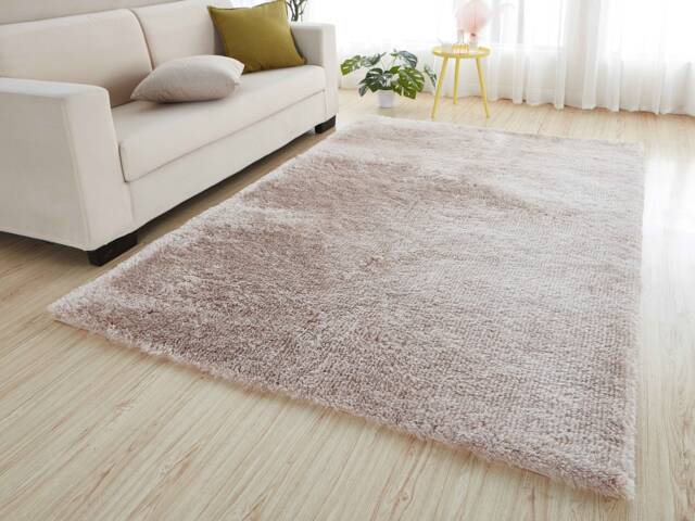 New Natural Oyster Cream Thick Silky Soft Shag Pile Rug Modern Luxurious High Quality Mats - image 1