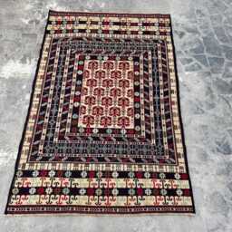 3'11x6'1 Ft Vintage Somak Kilim Rug - Afghan Handmade Wool Flatweave With Traditional Tribal Motifs, Perfect For Living Spaces - thumbnail 2