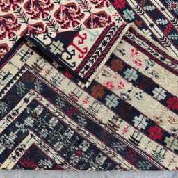 3'11x6'1 Ft Vintage Somak Kilim Rug - Afghan Handmade Wool Flatweave With Traditional Tribal Motifs, Perfect For Living Spaces - thumbnail 4