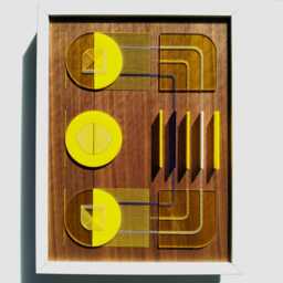 Geometric Plexiglas Montage - Installation - thumbnail 1