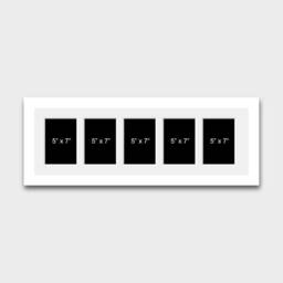 "Multi Photo Picture Frame - Holds 5 7""x5"