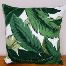 Outdoor Cushion Cover, Cover Only, Green Palm Leaf Cushions, Swaying Palms Tommy Bahama, Pillows, Tropical Pillows - thumbnail 2