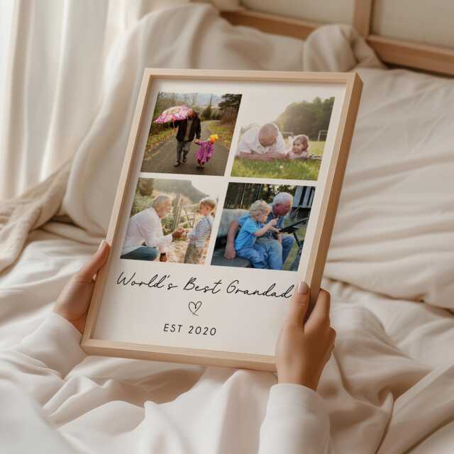 Personalised Grandad Gift - Birthday Print, Gift, Photo Gifts For - image 1