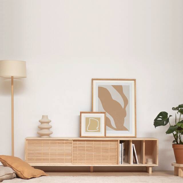 Handmade Solid Wood Tv Stand - Gavina - image 1