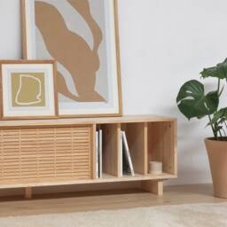 Handmade Solid Wood Tv Stand - Gavina - thumbnail 2