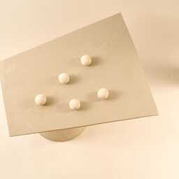 Minimalist Ivory Concrete Coffee Table - Handmade in Athens - thumbnail 3