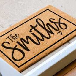 Personalized Family Name Doormat - Housewarming Gift Custom Welcome Mat - thumbnail 2