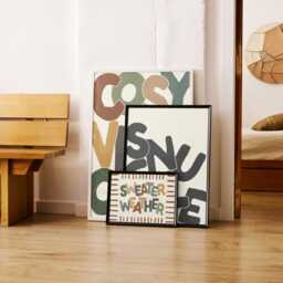 Cosy Autumn Decor - Snuggle Typography Print - Multiple Sizes - thumbnail 3