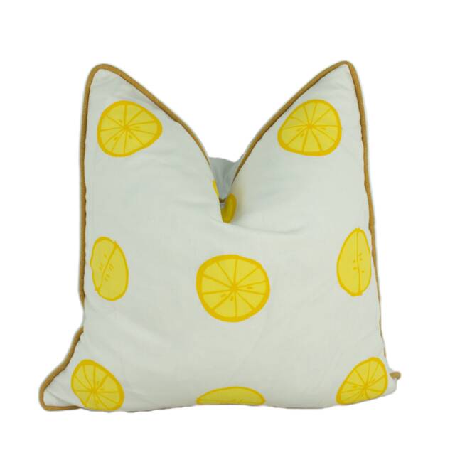 Vera Neumann For Schumacher - Lemonade Lemon Imaginative Fruity Polka Dot Designer Cushion Cover Handmade Throw Pillow Luxury Home - image 1