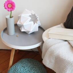 Origami Table Lamp Handmade in Paper - thumbnail 3
