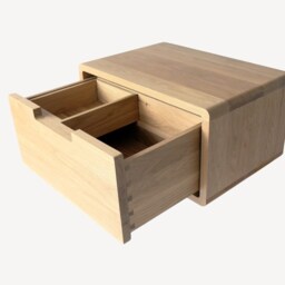 Bedside Table With Storage , Small Wood Bathroom Vanity { Shown in Oak} - thumbnail 3