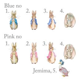 Customisable Personalisation Peter/Flopsy/Jemima Cushion. Gift For Christening Day, Birthday, Baby Shower, Newborn, Children - thumbnail 3