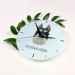 A Clock With A Schnauzer Dog. New Collection The Geometric Dog - thumbnail 2