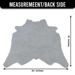 Large Premium Brown & White Cowhide Rug - Statement Hair-On Leather For Chic Interiors - thumbnail 3