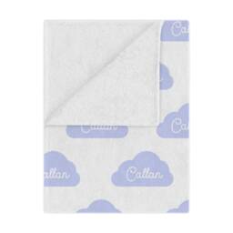 Personalized Cloud Minky Baby Blanket - Nursery Space Shower Gift First Birthday Gender Neutral - thumbnail 4
