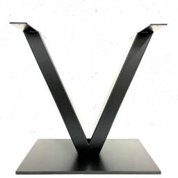 V Table Frame By Designer Legs - Centre Piece/Metal Dining Rustic Steel Industrial - thumbnail 2