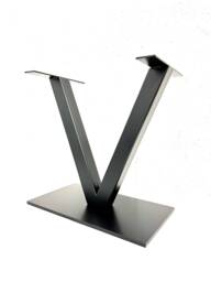 V Table Frame By Designer Legs - Centre Piece/Metal Dining Rustic Steel Industrial - thumbnail 1