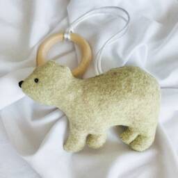 Woodland Baby Gym Toys Handmade Felt Forest Animals - thumbnail 3