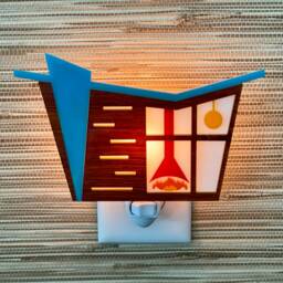 "Mid Century Modern Night Light - ""Dwell Ii" - thumbnail 2