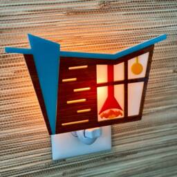 "Mid Century Modern Night Light - ""Dwell Ii" - thumbnail 3