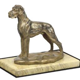 Great Dane, Dog Sand Marble Base Statue, Limited Edition, Artdog. Made Of Cold Cast Bronze. Perfect Gift. Limited Edition - thumbnail 3