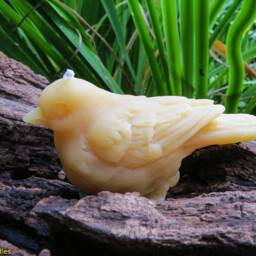 Little Bird Beeswax Candle/100% Natural Sparrow Spring Summer Animals Birthday Gift Patio - thumbnail 2