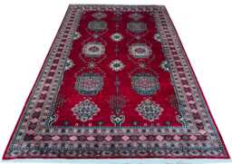 6x9 Red Color Bokhara Rug - 1.80x2.80 Bedroom Luxury Area Turkish Fine Quality Afghan
