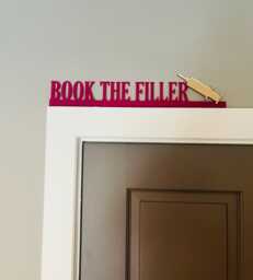 Book The Filler Door Topper Funny Clinic Sign With Mirror Syringe - thumbnail 1