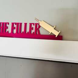 Book The Filler Door Topper Funny Clinic Sign With Mirror Syringe - thumbnail 3