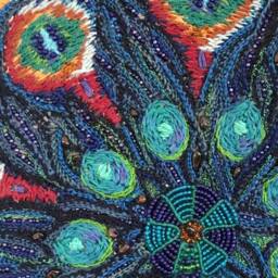 Wall Embroidery, Textile Art Mandala, For Interior Decoration, Decorative Panel, Embroidered in Relief, Gift Idea - thumbnail 3