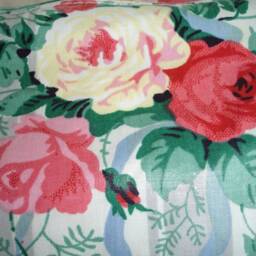 Roses Bolster Pillow Cover Neck Roll 6x16 Rose & Ribbons Pink Yellow Grey Blue Cylinder Round Floral Throw Cushion Sham Case 16x6 16 - thumbnail 4