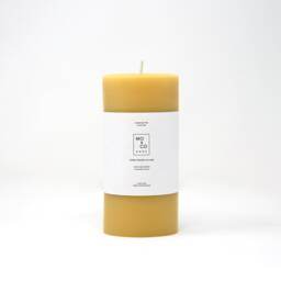 Beeswax Pillar Candles Candles, Yellow Natural Spring Decor, Easter Table Handmade in Usa - thumbnail 4