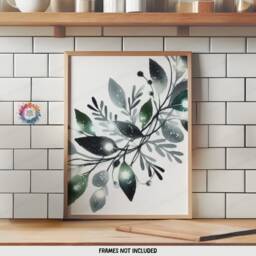 Dancing Kitchen Prints - Set Of 3 Wall Art - Green Is For Print Dining Room Decor Home Posters Gallery Artwork - thumbnail 3