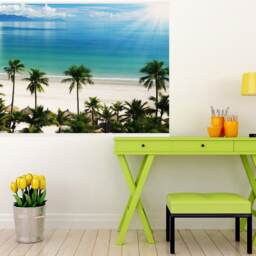 Palm Beach Sea Wall Decal, Ocean Murals Wall Decor, Vinyl Decals, Stickers, Peel & Stick Vinyl N196 - thumbnail 4
