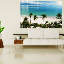 Palm Beach Sea Wall Decal, Ocean Murals Wall Decor, Vinyl Decals, Stickers, Peel & Stick Vinyl N196 - thumbnail 2