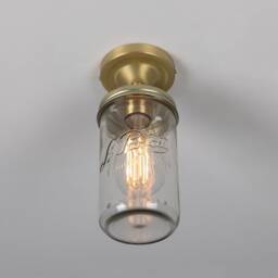 Jam Jar Vintage Retro Flush Ceiling Light 4 - thumbnail 4
