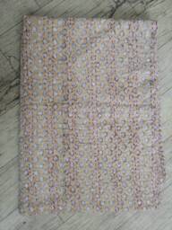 Beige Throw Beautiful Print Indian Handmade Kantha Bedspread Quilt Size Multi - thumbnail 1