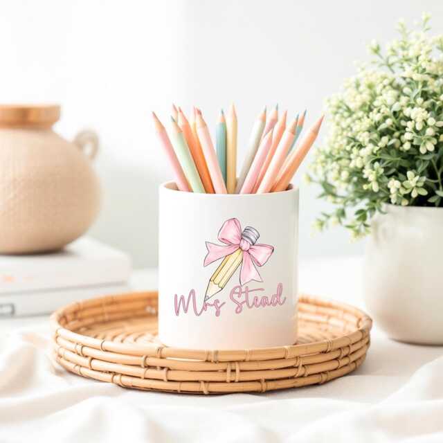 Personalised Pen Pot, Teacher Gift
