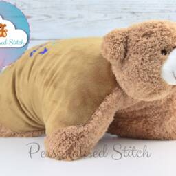 Personalised Cushion Embroidered Personalized Gift Kids Pillow Birthday Baby Birth Announcement Birth Teddy - thumbnail 3
