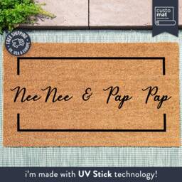 Perfect Welcome Doormat - Nee & Pap Pap's Customised Grandparent Christmas Gift For Grandparents Them Custom Made - thumbnail 1