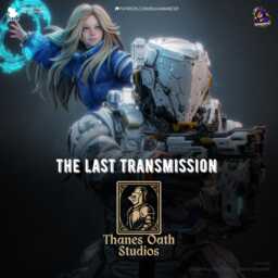 The Last Transmission - Sci Fi Game Diorama Astronaut Figure Diana & Hugh Resin 16K - thumbnail 1