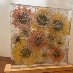Sunflower Resin Lamp With Led Fairy Lights - thumbnail 4