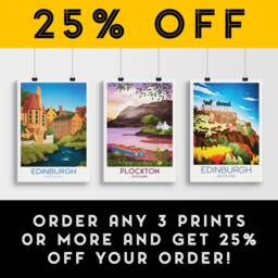 "Plockton Travel Poster - Scottish Landscape ""The Jewel Of The Highlands" - thumbnail 2